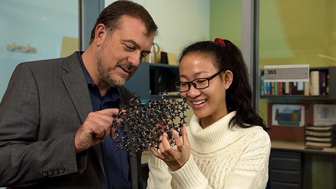 Prof. Dion Vlachos and Hannah Nguyen