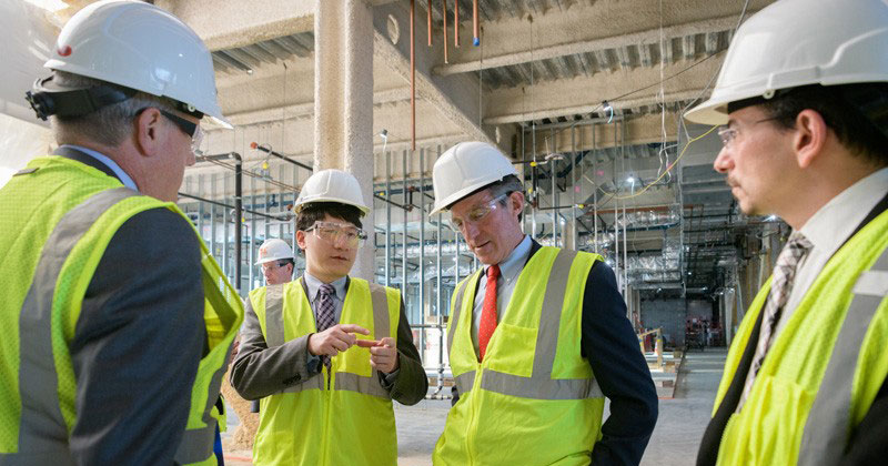 Gov. Carney Tours Biopharmaceutical Building Site