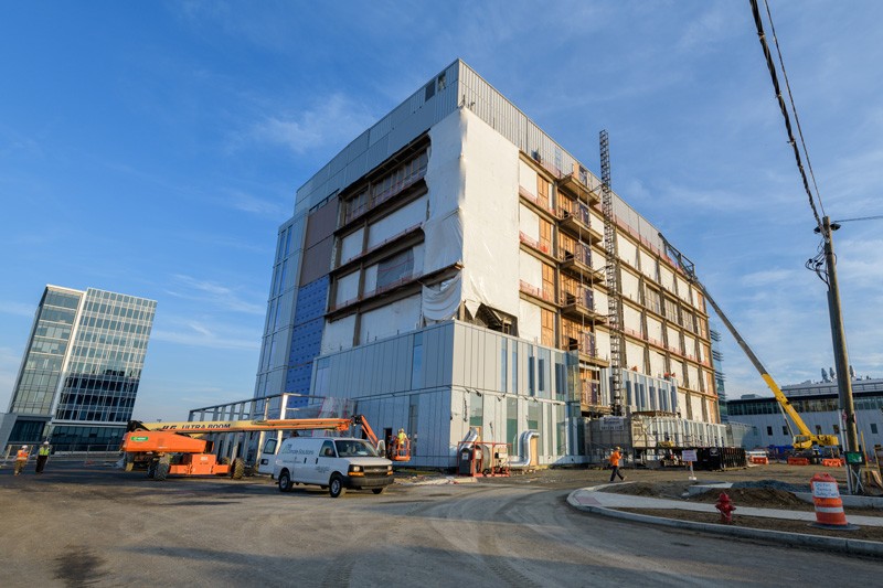 Construction began in October 2017 on the Ammon Pinizzotto Biopharmaceutical Innovation Center Center on UD’s STAR Campus.
