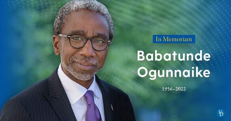 IN MEMORIAM: BABATUNDE A. OGUNNAIKE