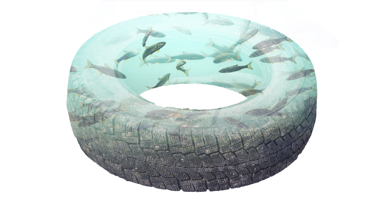 Decontaminating toxic tires